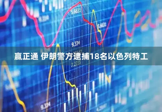 赢正通 伊朗警方逮捕18名以色列特工